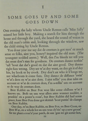 The Essential Uncle Remus. 1960. By Joel Chandler Harris
