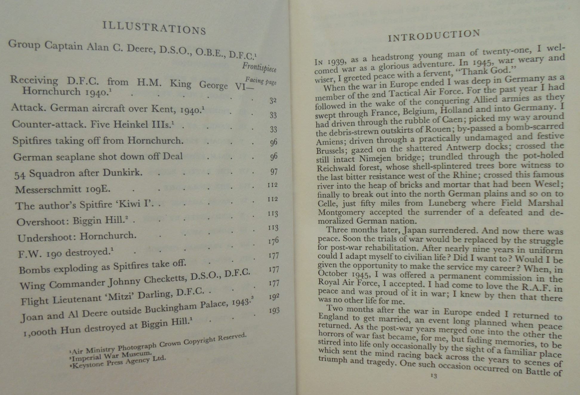 Nine Lives by Group Captain Alan C. Deere D.S.O., O.B.E., D.F.C. First Edition