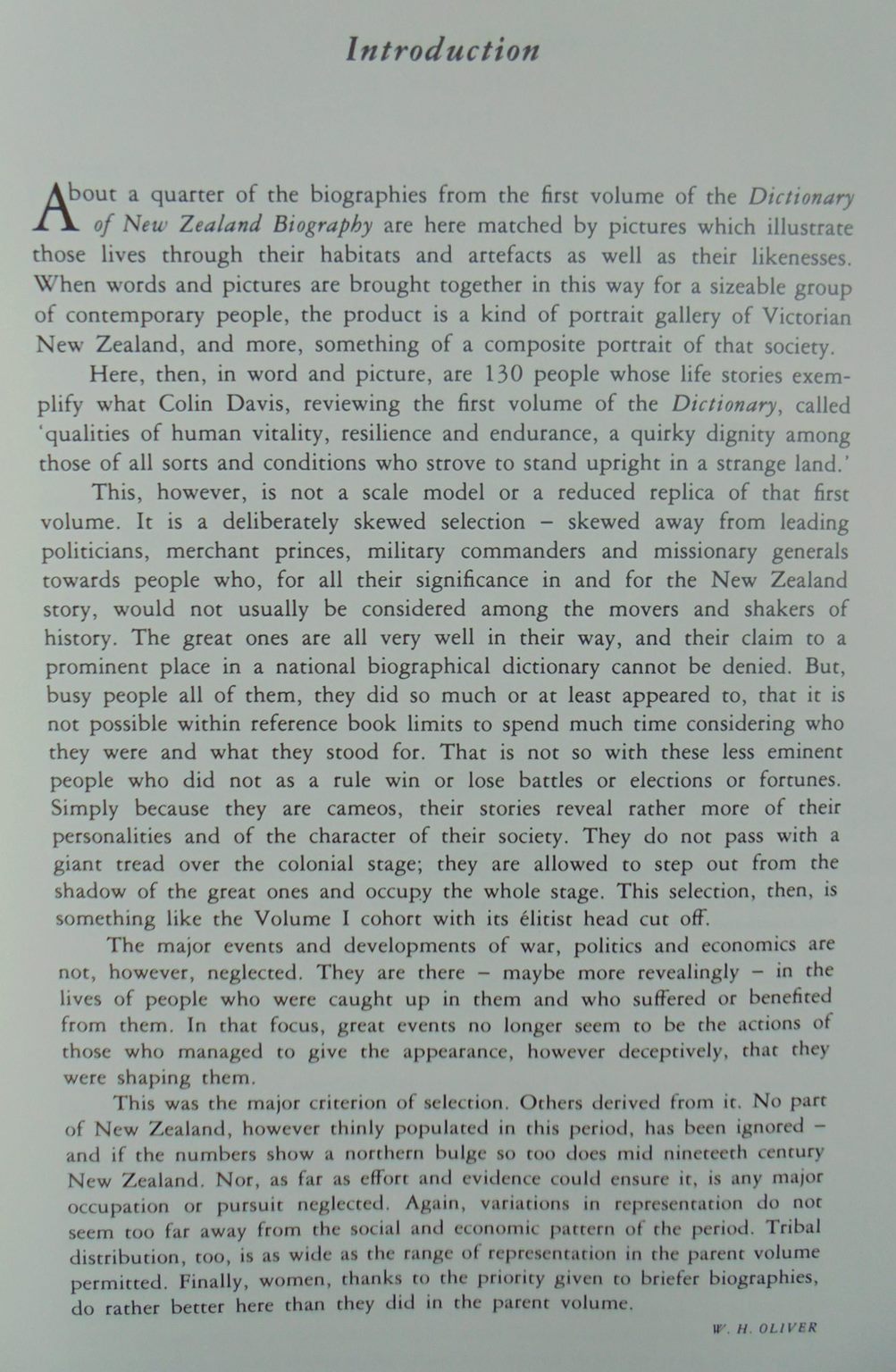 A people's history: Illustrated biographies from The dictionary of New Zealand biography, volume one, 1769-1869 By W.H. Oliver