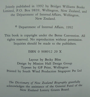 A people's history: Illustrated biographies from The dictionary of New Zealand biography, volume one, 1769-1869 By W.H. Oliver