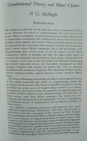 Waitangi Maori and Pakeha Perspectives on the Treaty of Waitangi By Ian Hugh Kawharu.