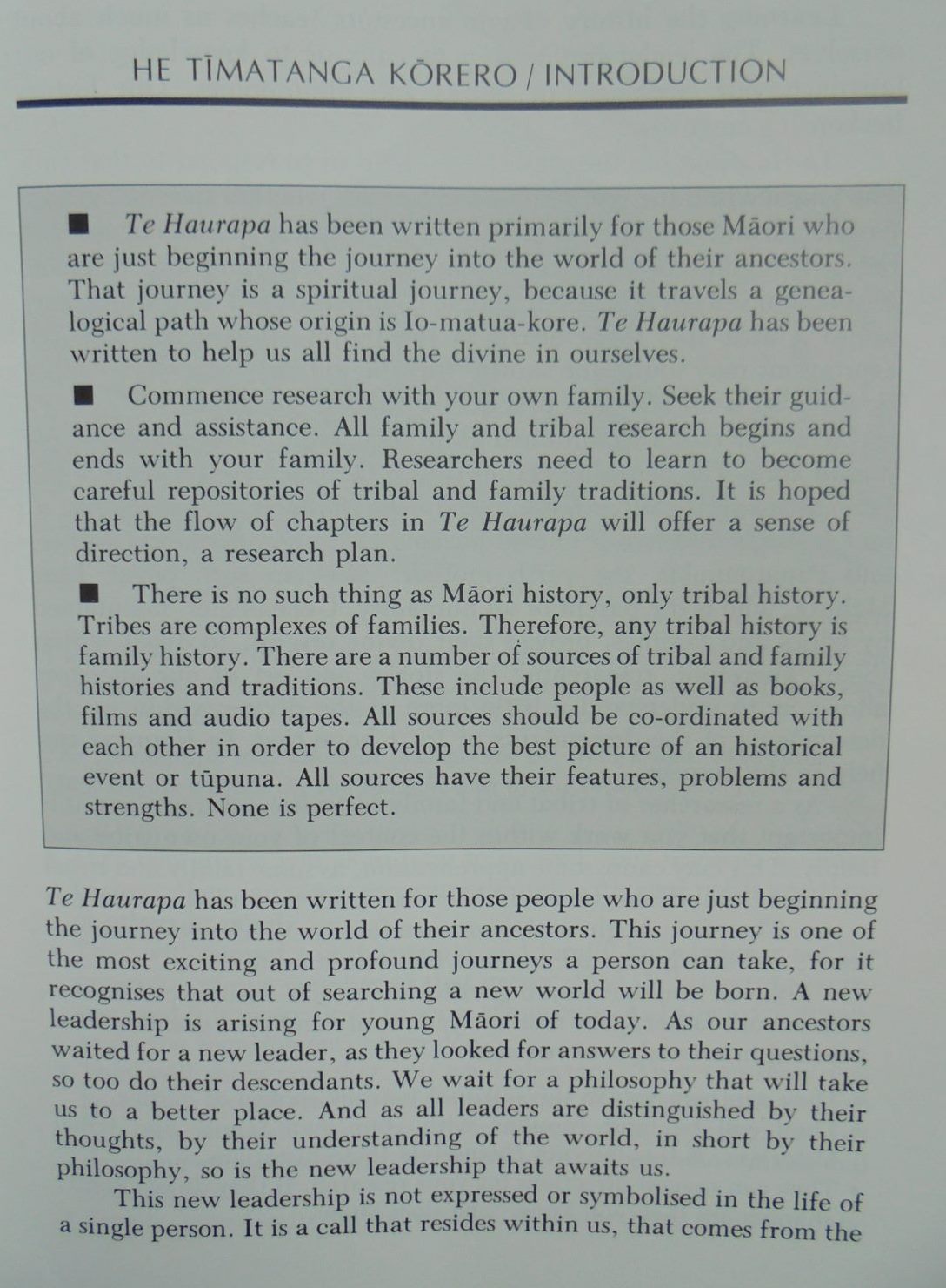 Te Haurapa An Introduction to Researching Tribal Histories and Traditions By Charles Te Ahukaramu Royal