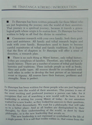 Te Haurapa An Introduction to Researching Tribal Histories and Traditions By Charles Te Ahukaramu Royal