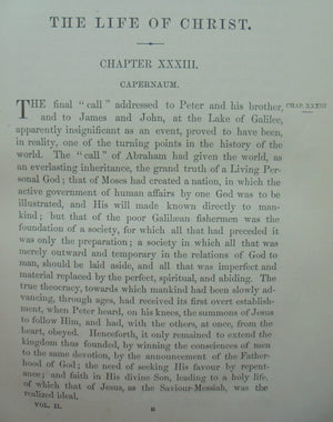 The Life and Words of Christ. 2 Volume Set By Cunningham Geikie.