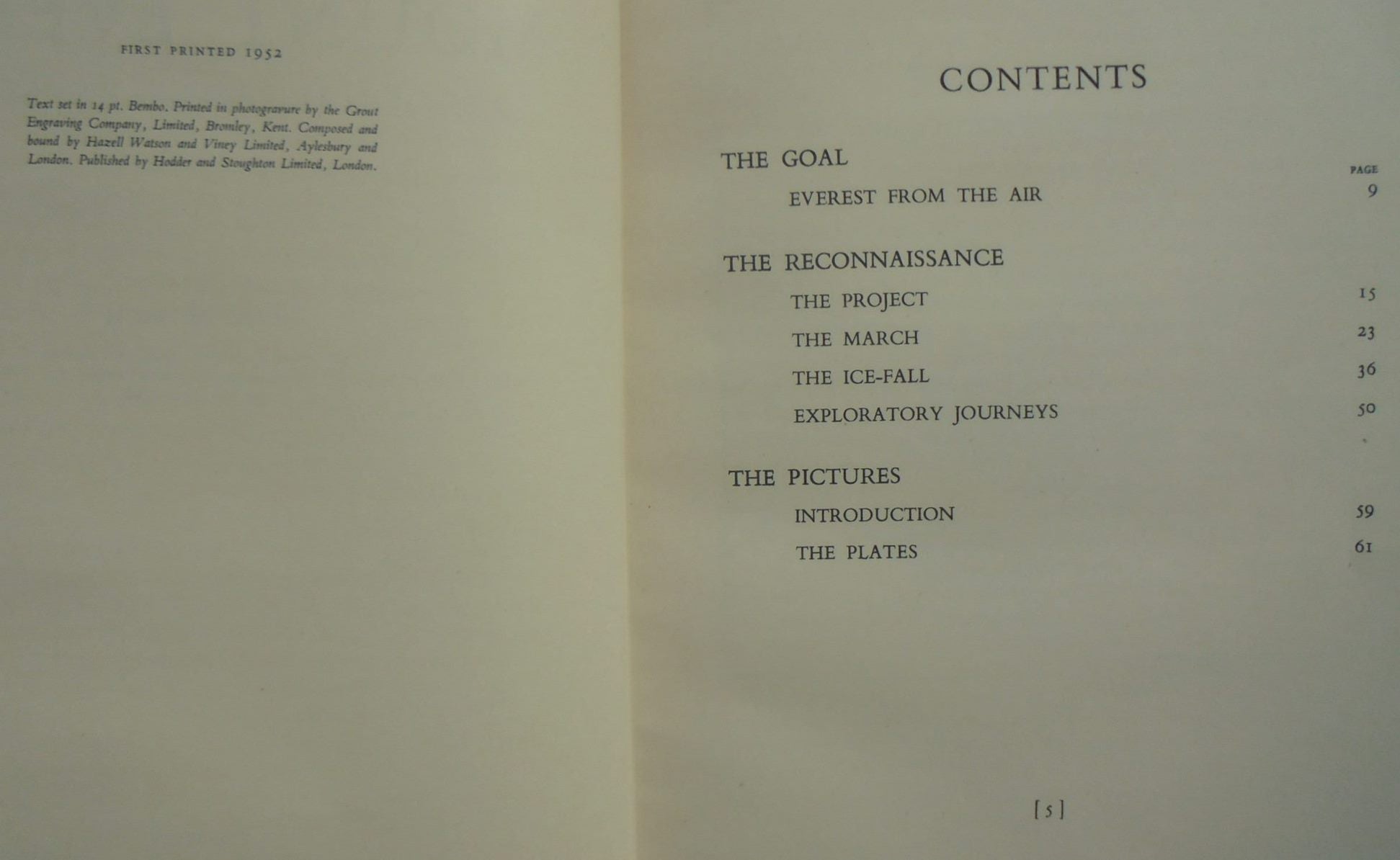 The Mount Everest Reconnaissance Expedition 1951. (First Edition)