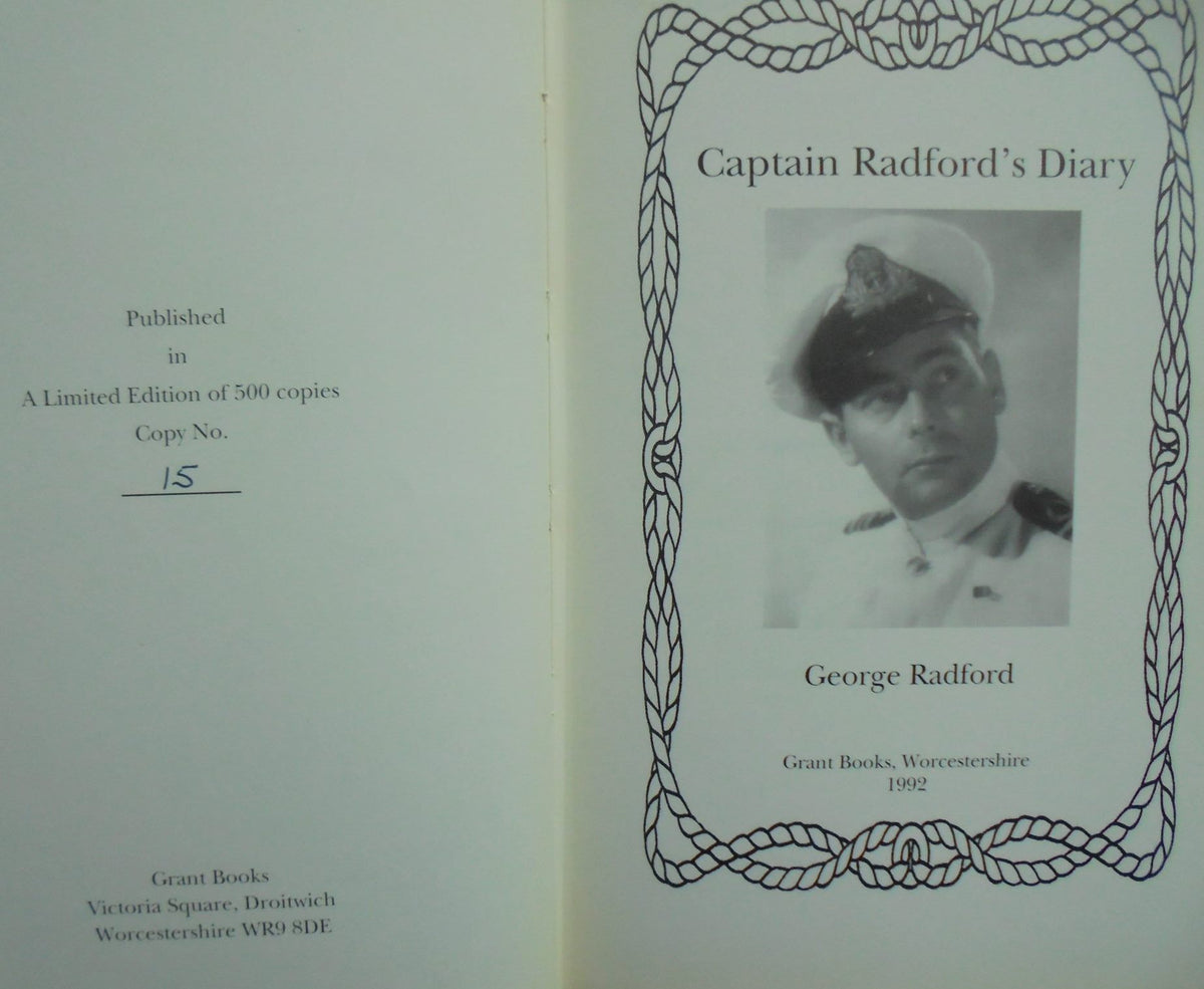 Captain Radford's Diary. By George Radford – Phoenix Books NZ