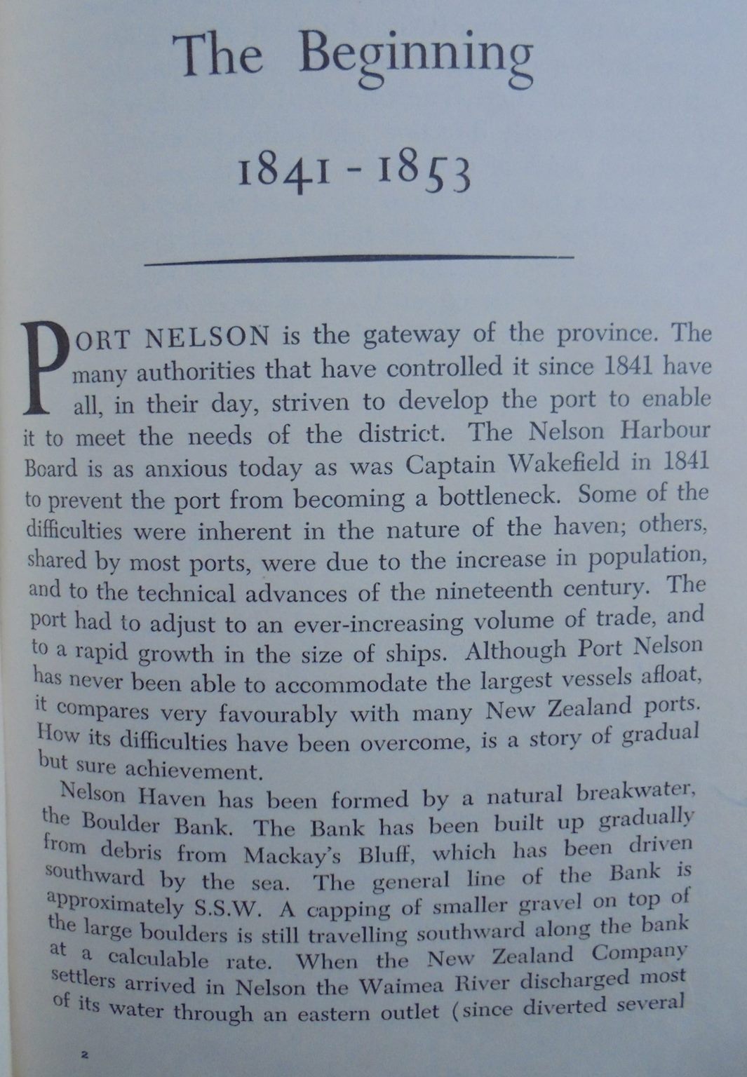 The history of Port Nelson. SIGNED by Ruth Allan