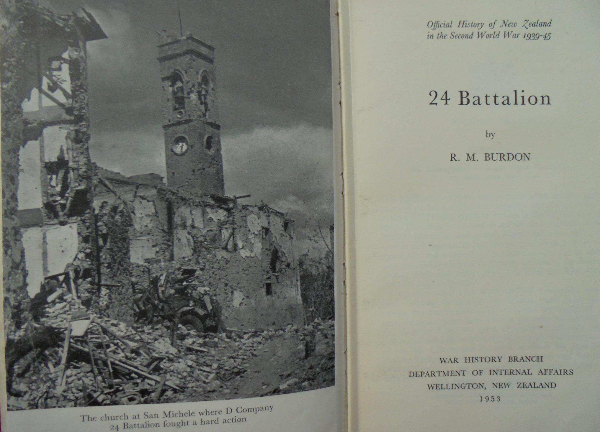 24 Battalion. (Official History of New Zealand in the Second World War 1939-45)