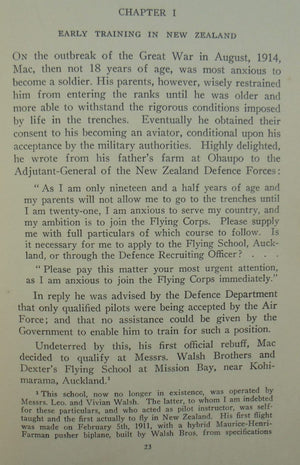 Mac's Memoirs: The Flying Life of Squadron-Leader McGregor. First Edition 1937