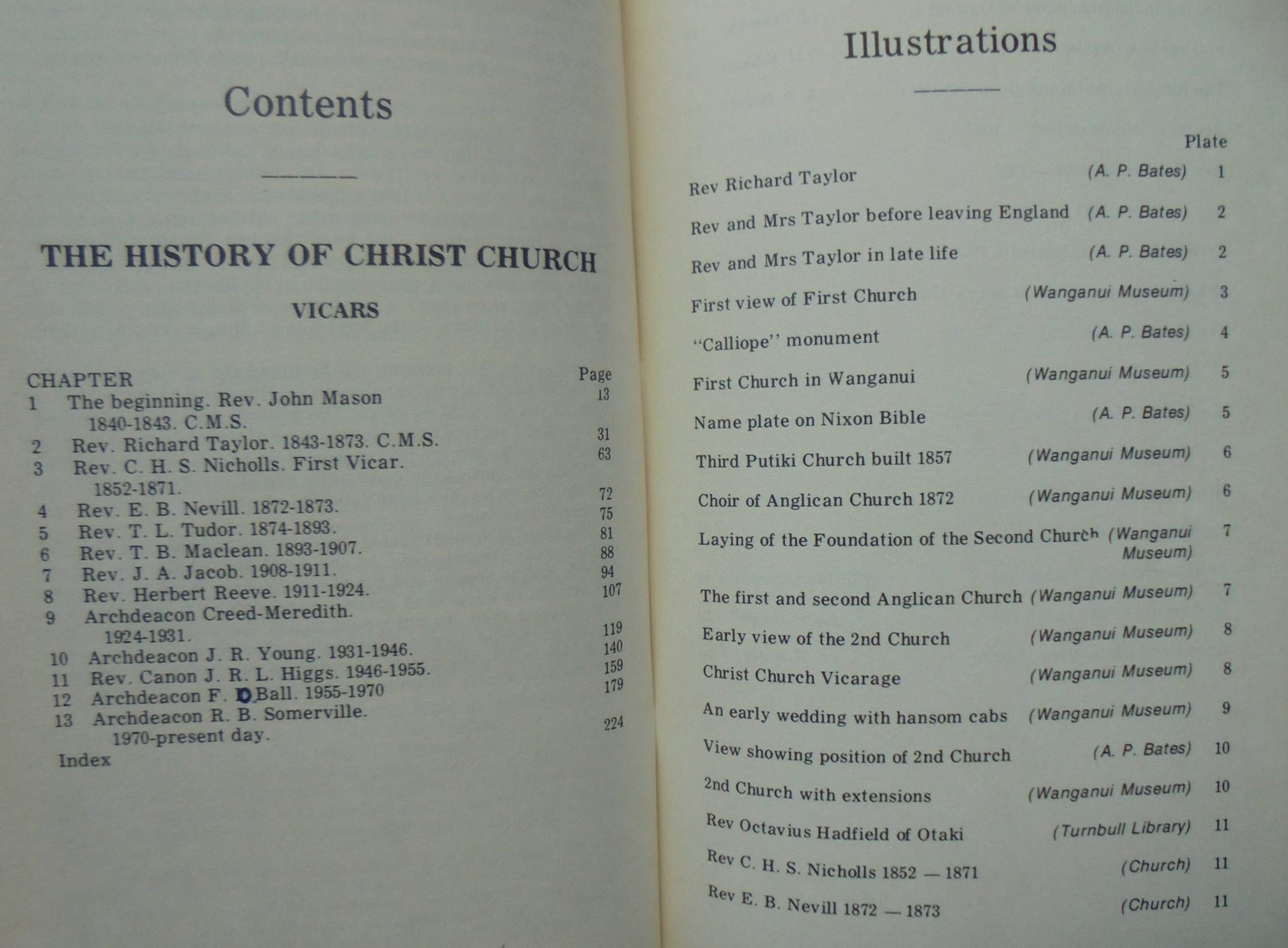 Christ Church Wanganui: the continuing story. SIGNED by J.B. Bennett