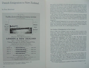 Danish Emigration to New Zealand Edited By Henning Bender & Birgit Larsen.