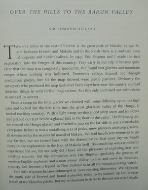 East of Everest. An Account of the New Zealand Alpine Club Himalayan Expedition to the Barun Valley in 1954 by Sir Edmund Hillary and George Lowe.