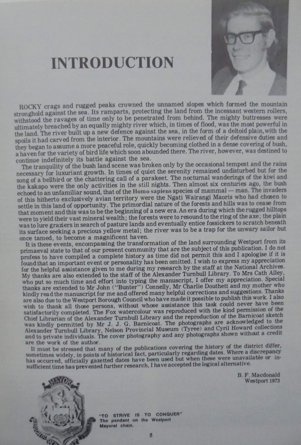 Westport Struggle For Survival. By B. MacDonald