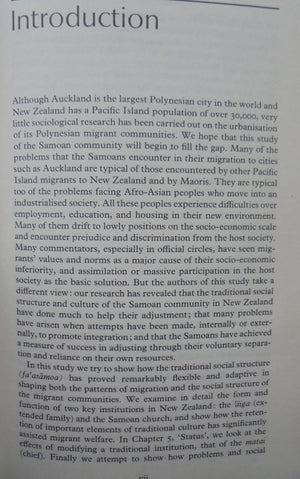 Emerging Pluralism: The Samoan Community in NZ. PITT, DAVID & MACPHERSON, CLUNY