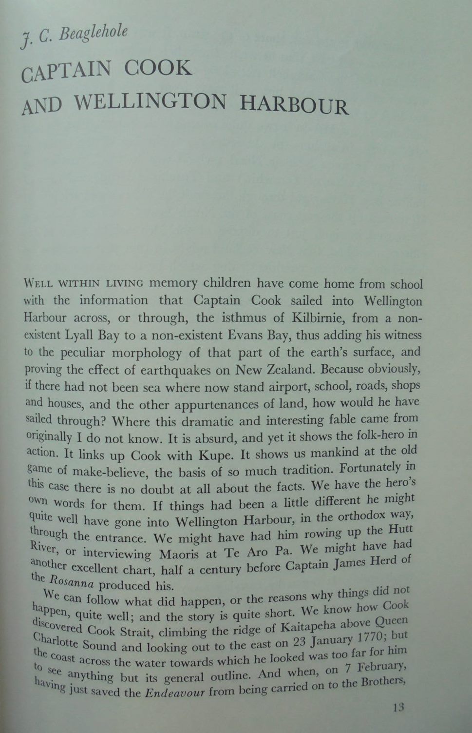 Wellington Prospect; Survey of a city 1840-1970 By MCLEOD, N L + FARLAND, B H Drawings by Roger Harrison.