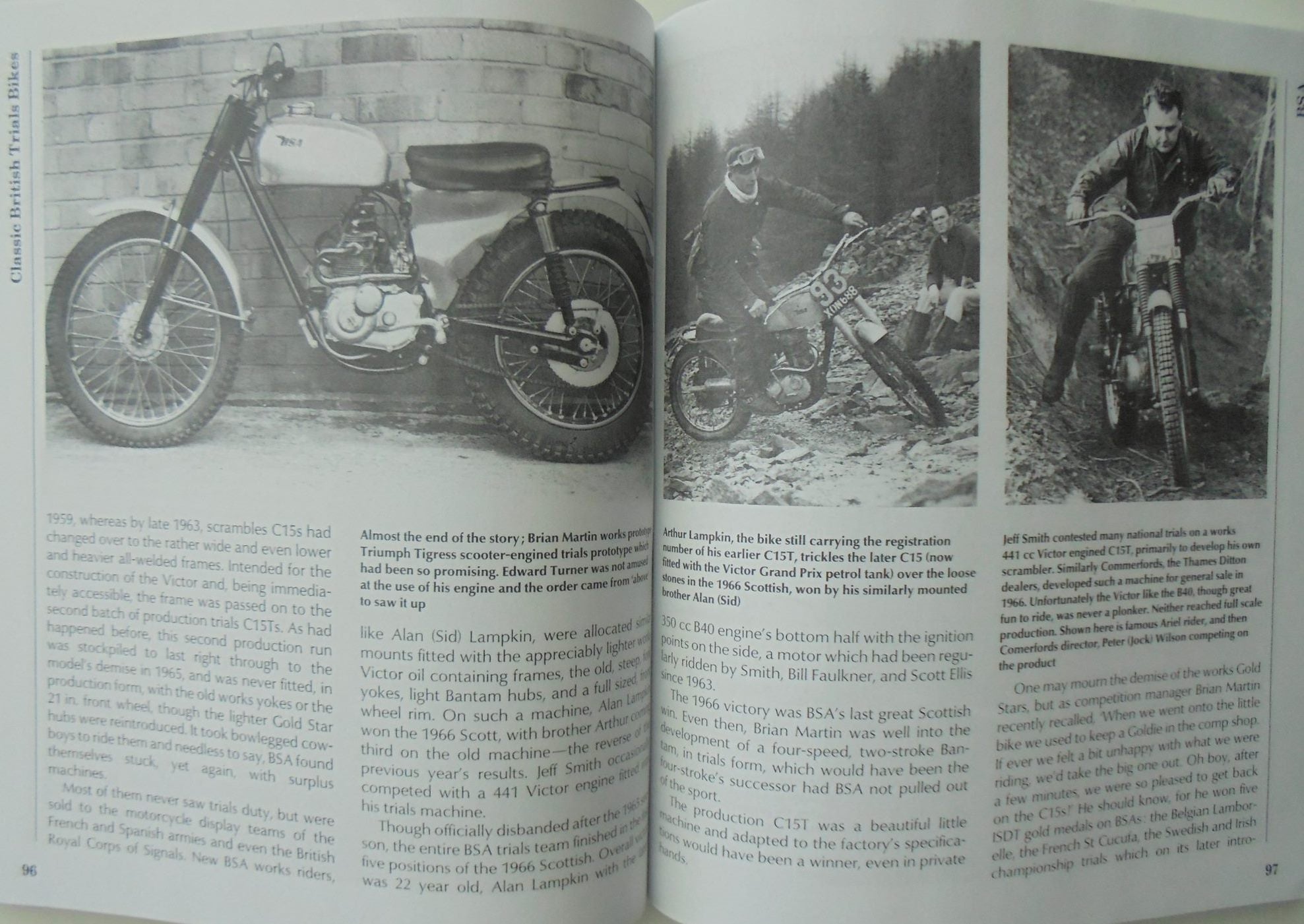 Classic British Trials Bikes. Pre-1965 four-stroke trials iron ~ AJS through Velocette by Don Morley.