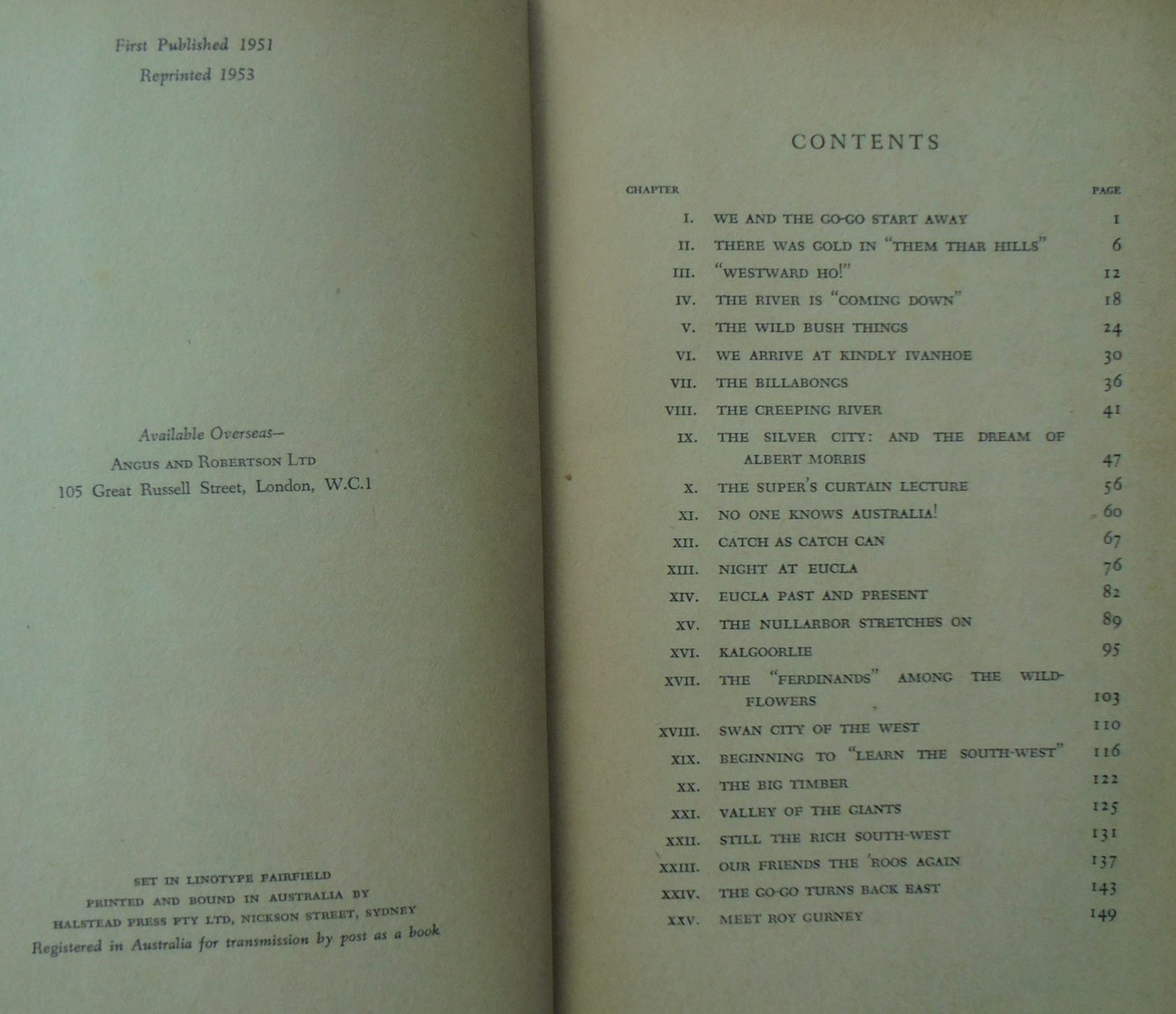 Across the Nullarbor: A Modern Argosy. By Ion L Idriess (1953)