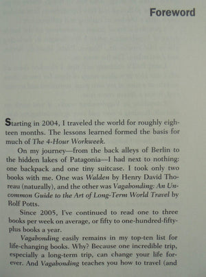 Vagabonding: An Uncommon Guide to the Art of Long-Term World Travel by Potts, Rolf