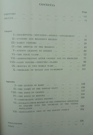 A Short History of Rotuma by W.J.E. Eason. 1951, First Edition, VERY SCARCE.
