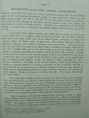 A Short History of Rotuma by W.J.E. Eason. 1951, First Edition, VERY SCARCE.