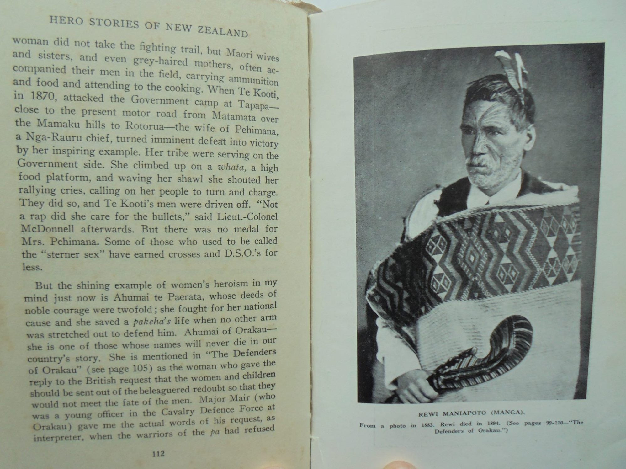 Hero Stories of New Zealand. 1935 First Edition SCARCE by James Cowan.