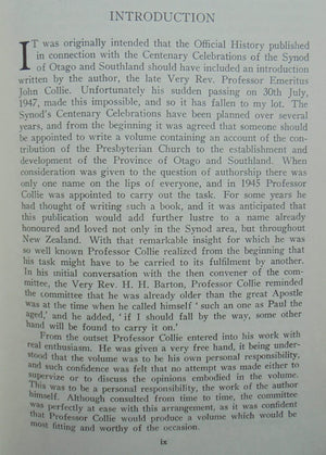 The Story of the Otago Free Church Settlement 1848 to 1948. By John Collie