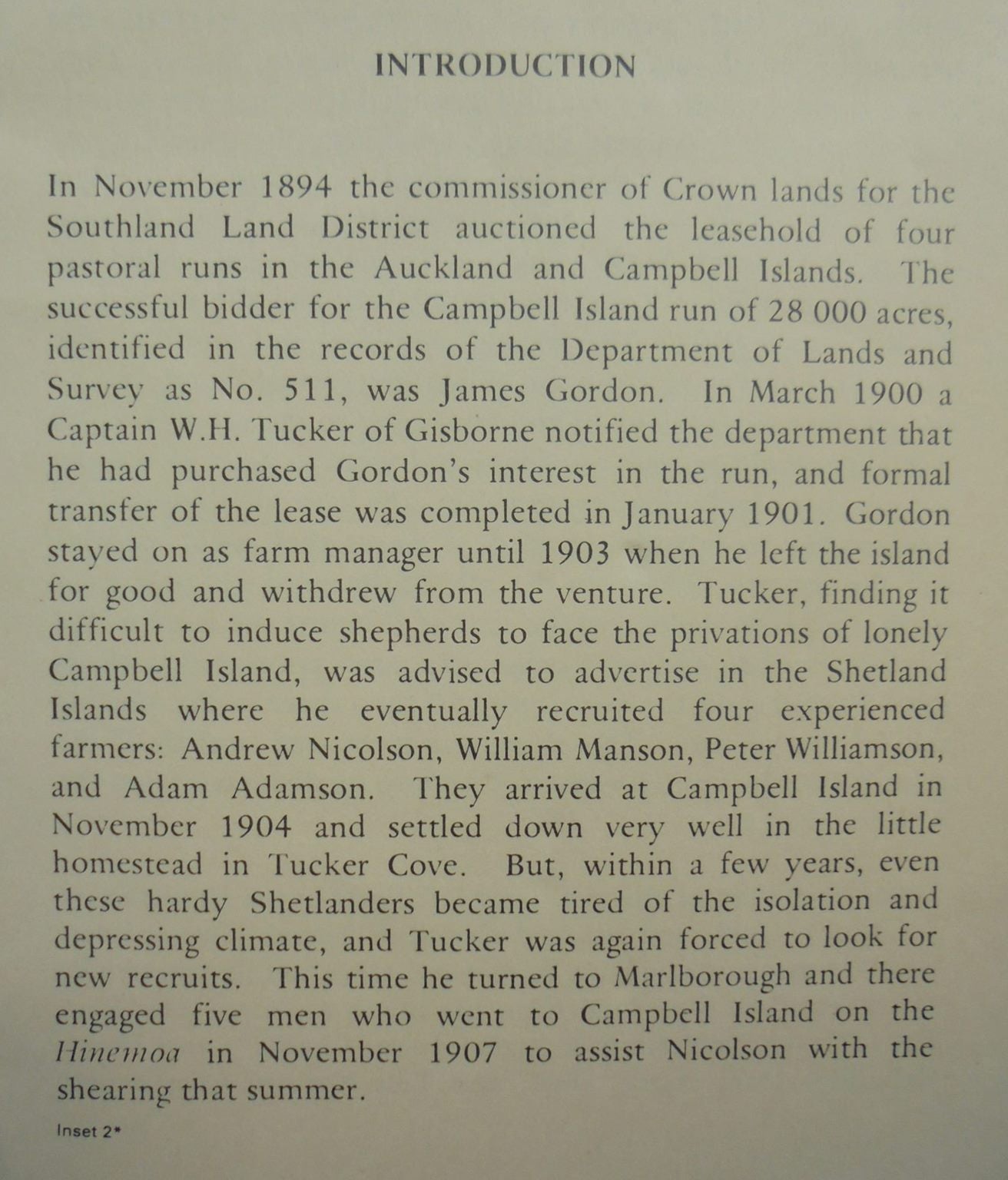 Marlborough Whalers At Campbell Island 1909-196: A Narrative Based on the Recollections of J. Timms by I S Kerr, N Judd (editors).