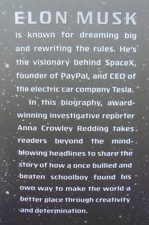 Elon Musk. A Mission to Save the World. By Redding, Anna Crowley