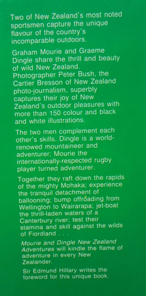 Graham Mourie & Graeme Dingle New Zealand Adventures. DOUBLE SIGNED.