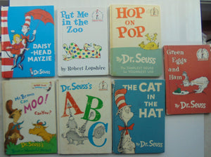 Vintage 1960s/1970s hardback Dr Seuss books.