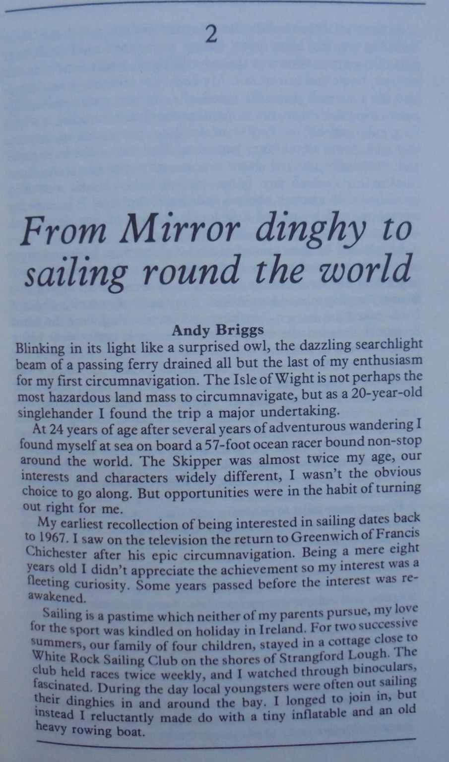 Round the World Non-Stop. by John Ridgway and Andrew Briggs. Hardback 1st edition