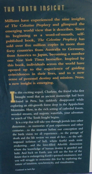 THE TENTH INSIGHT. Holding the Vision by Redfield, James. Hardback 1st edition