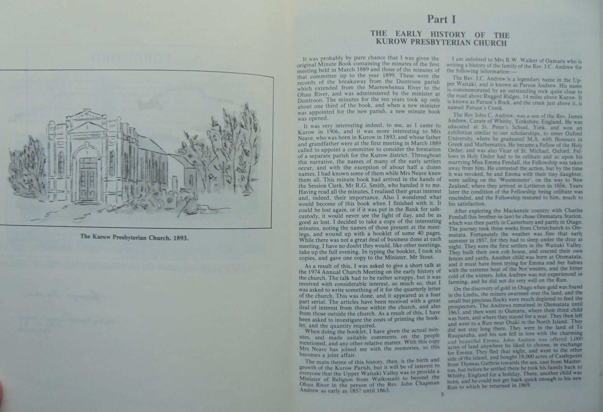 The land of Munros merinos & Matagouri its Kirk pioneers & descendants. SIGNED By both Erskine and Mabel Neave.