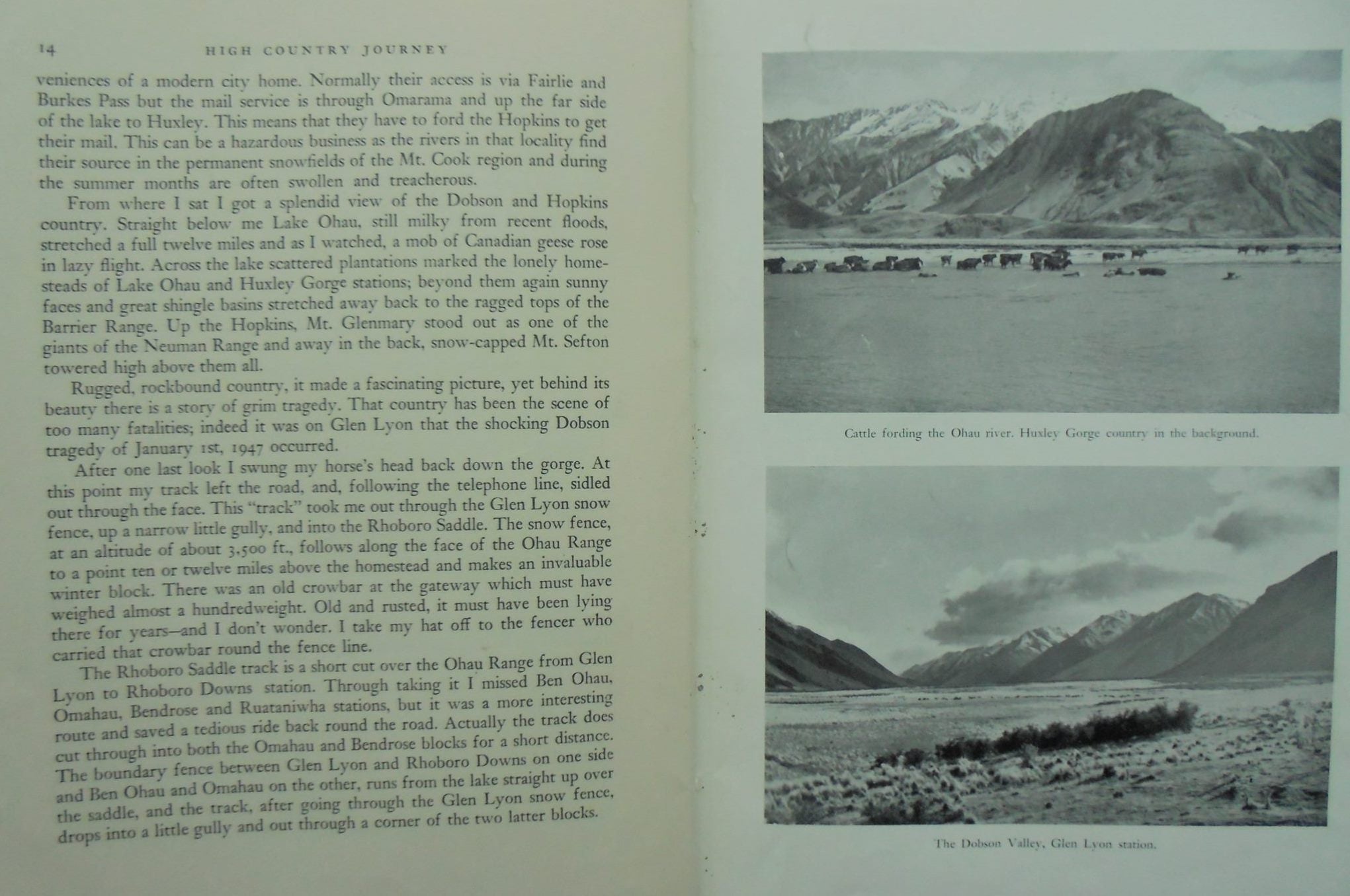 High Country Journey. By Peter Newton - 1st edition