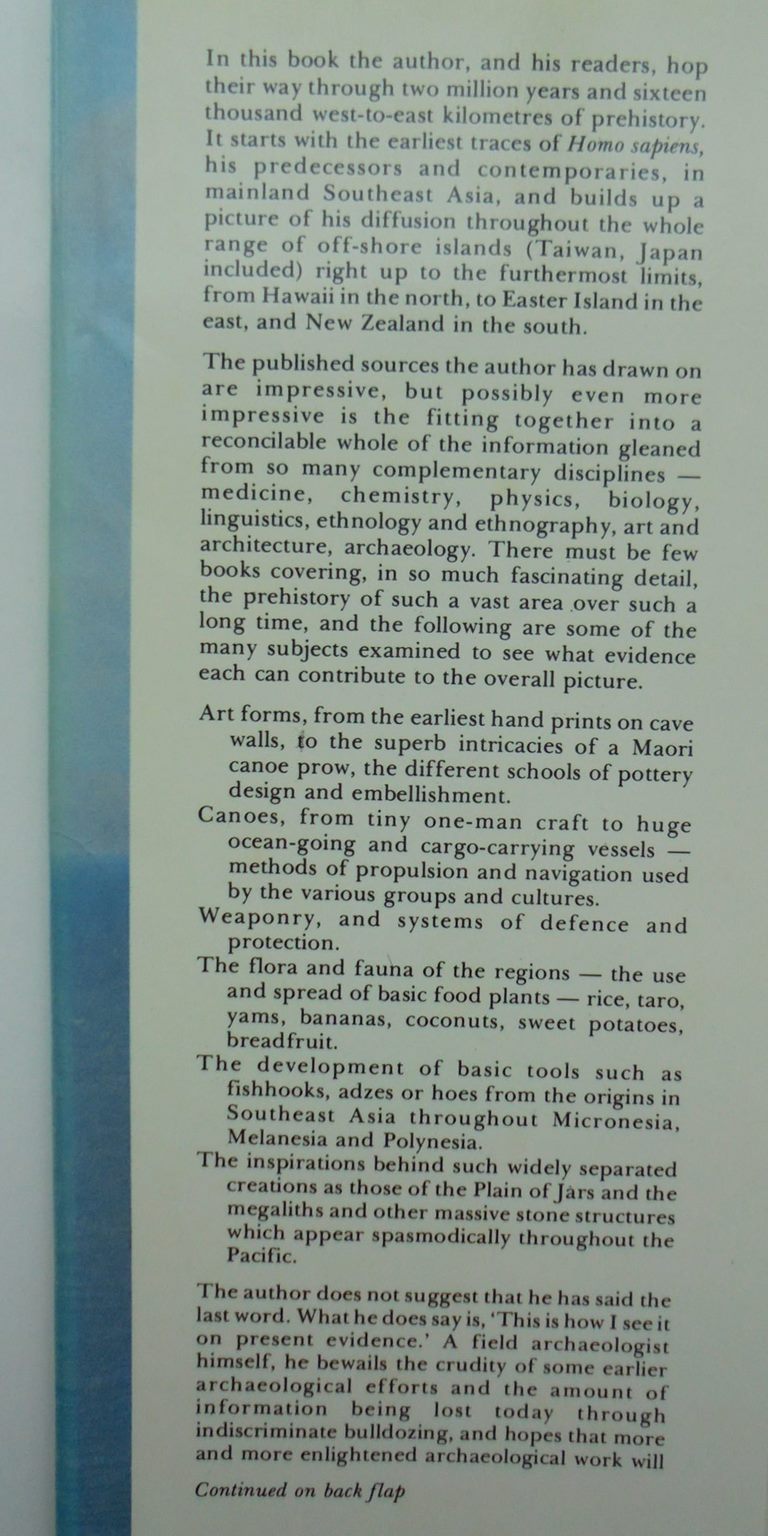 Man's conquest of the Pacific: The prehistory of Southeast Asia and Oceania. By By Peter S Bellwood