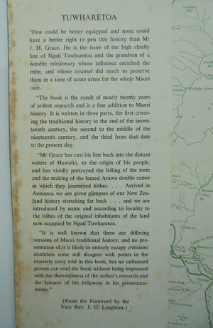 Tuwharetoa. A History of the Maori People of the Taupo District By John Te Grace. SIGNED BY AUTHOR. VERY SCARCE FIRST EDITION.