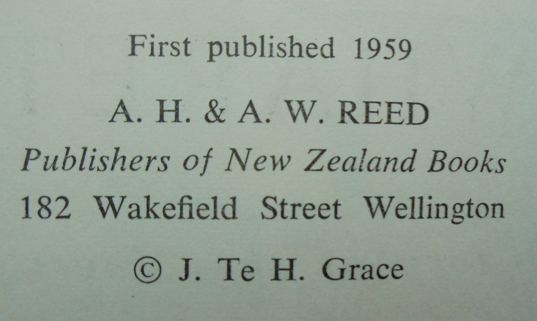 Tuwharetoa. A History of the Maori People of the Taupo District By John Te Grace. SIGNED BY AUTHOR. VERY SCARCE FIRST EDITION.