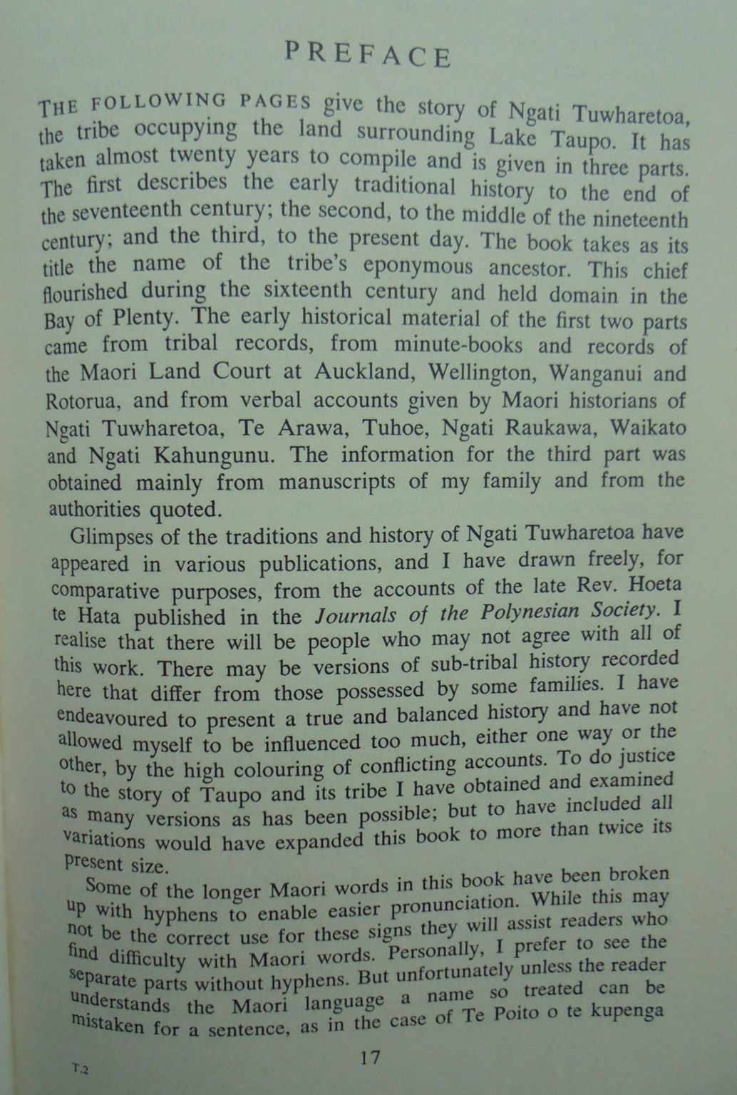 Tuwharetoa. A History of the Maori People of the Taupo District By John Te Grace. SIGNED BY AUTHOR. VERY SCARCE FIRST EDITION.