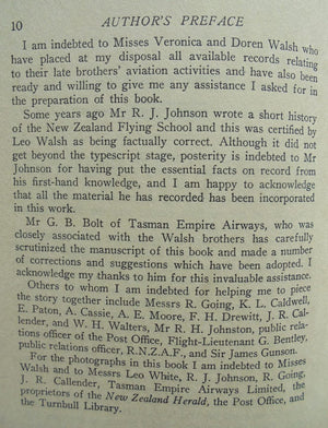 The Kiwi's First Wings. The Story of the Walsh Brothers and the New Zealand Flying School 1910-1924. By David MULGAN.