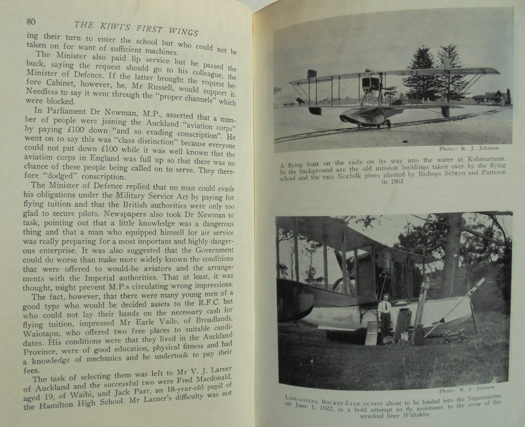 The Kiwi's First Wings. The Story of the Walsh Brothers and the New Zealand Flying School 1910-1924. By David MULGAN.