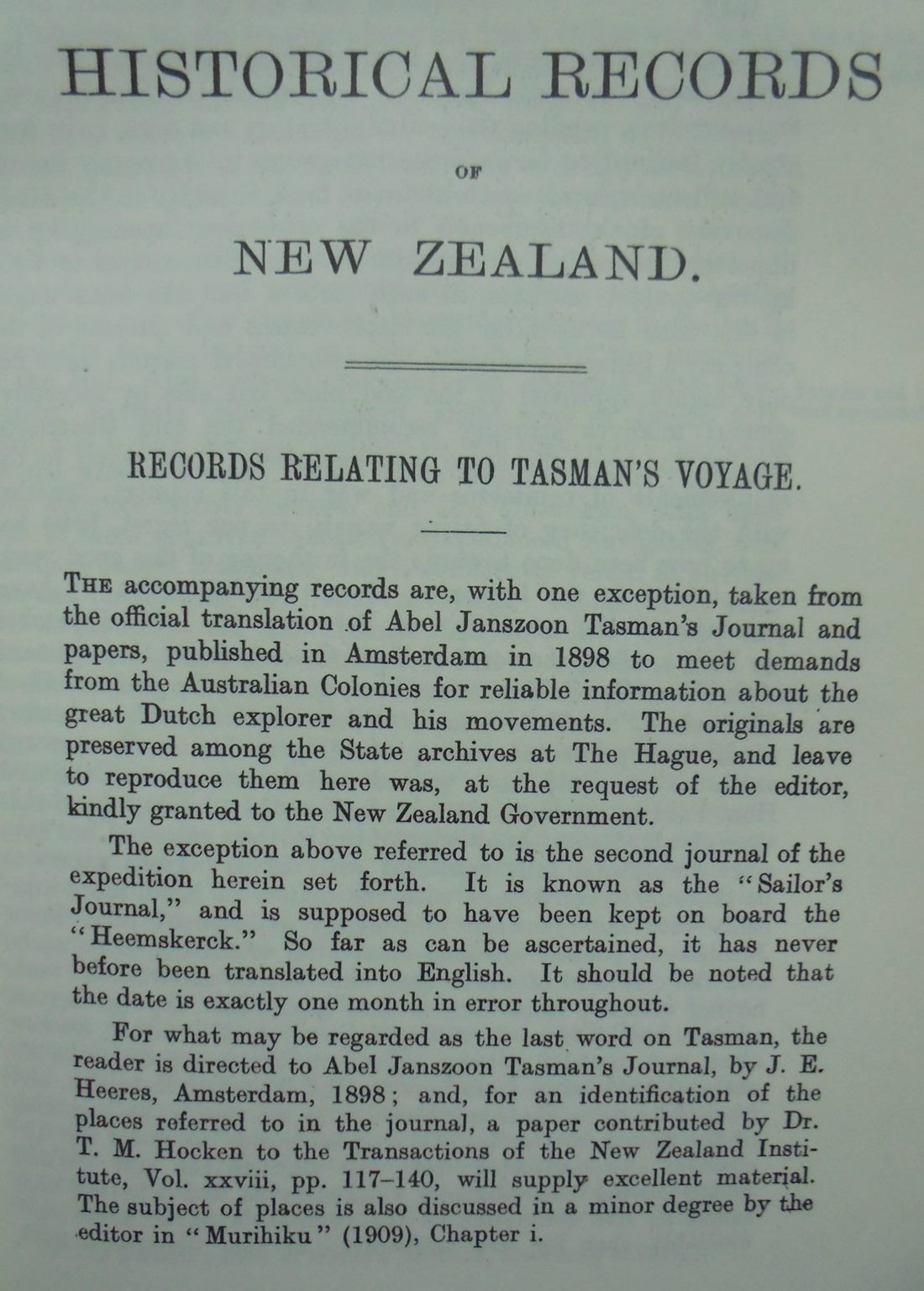 Historical Records of New Zealand. 2 Volume Set by Robert McNab.