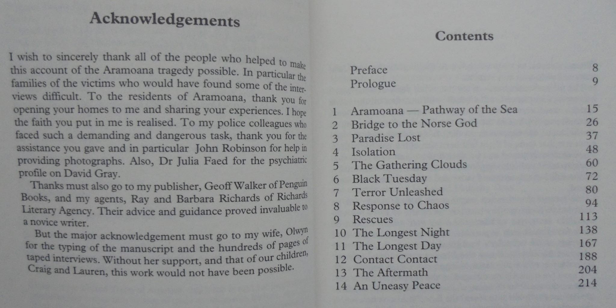 Aramoana. Twenty-Two Hours of Terror. The Police Inside Story by Bill O'Brien