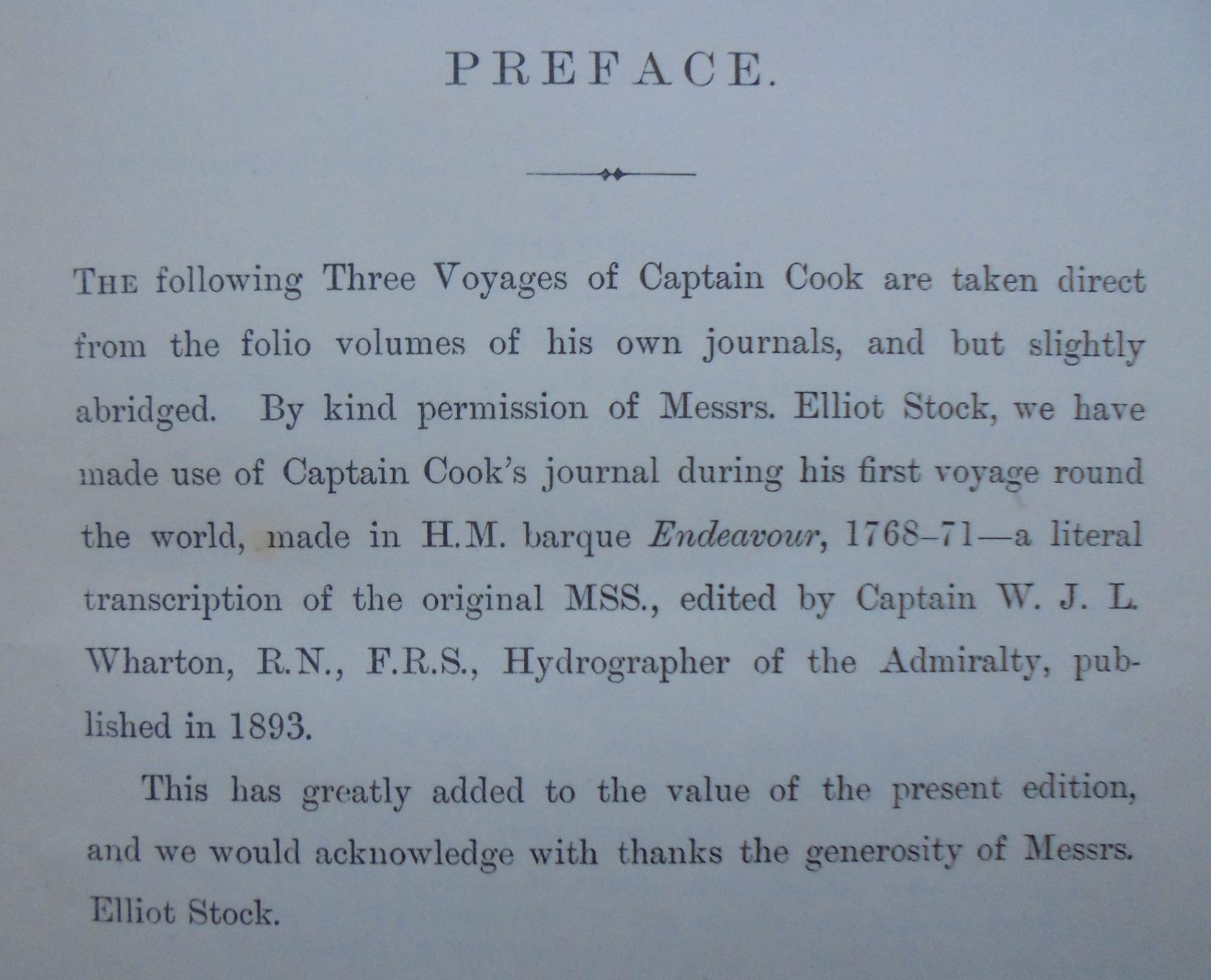 Captain Cook's Voyages Round the World. By M B Synge. Illustrated