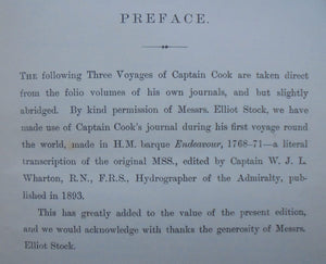 Captain Cook's Voyages Round the World. By M B Synge. Illustrated