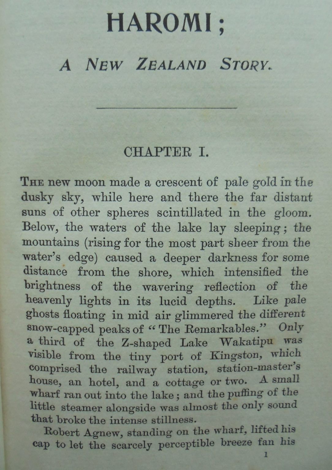 HAROMI, A New Zealand Story by Kaye Bannerman. 1900