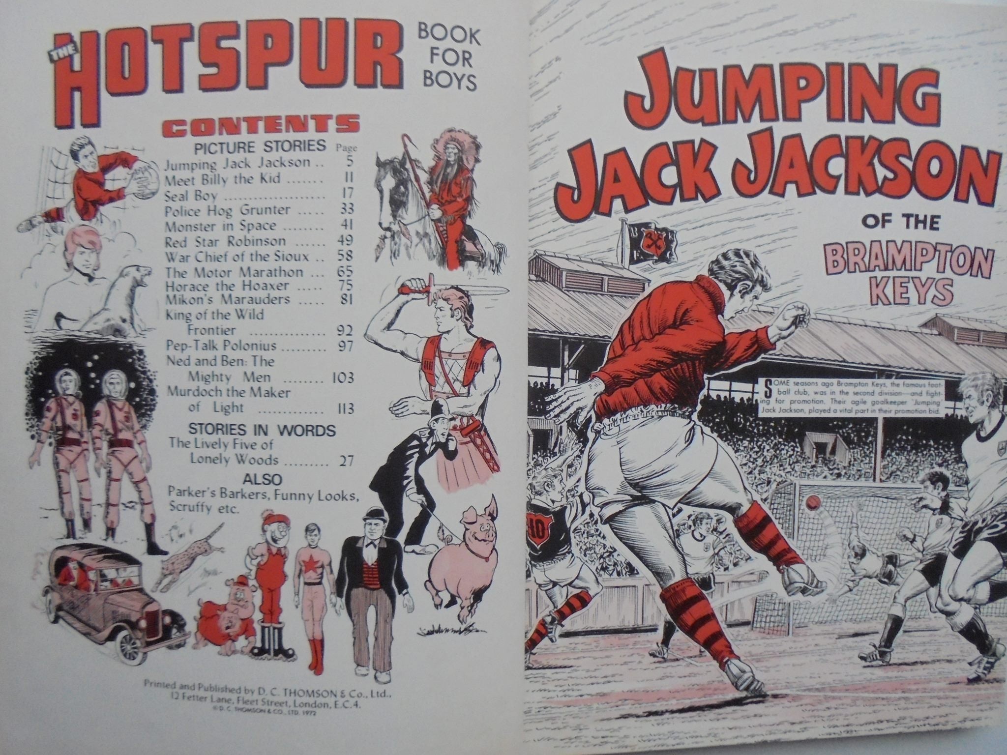 The Hotspur Book for Boys - 1972,  1968