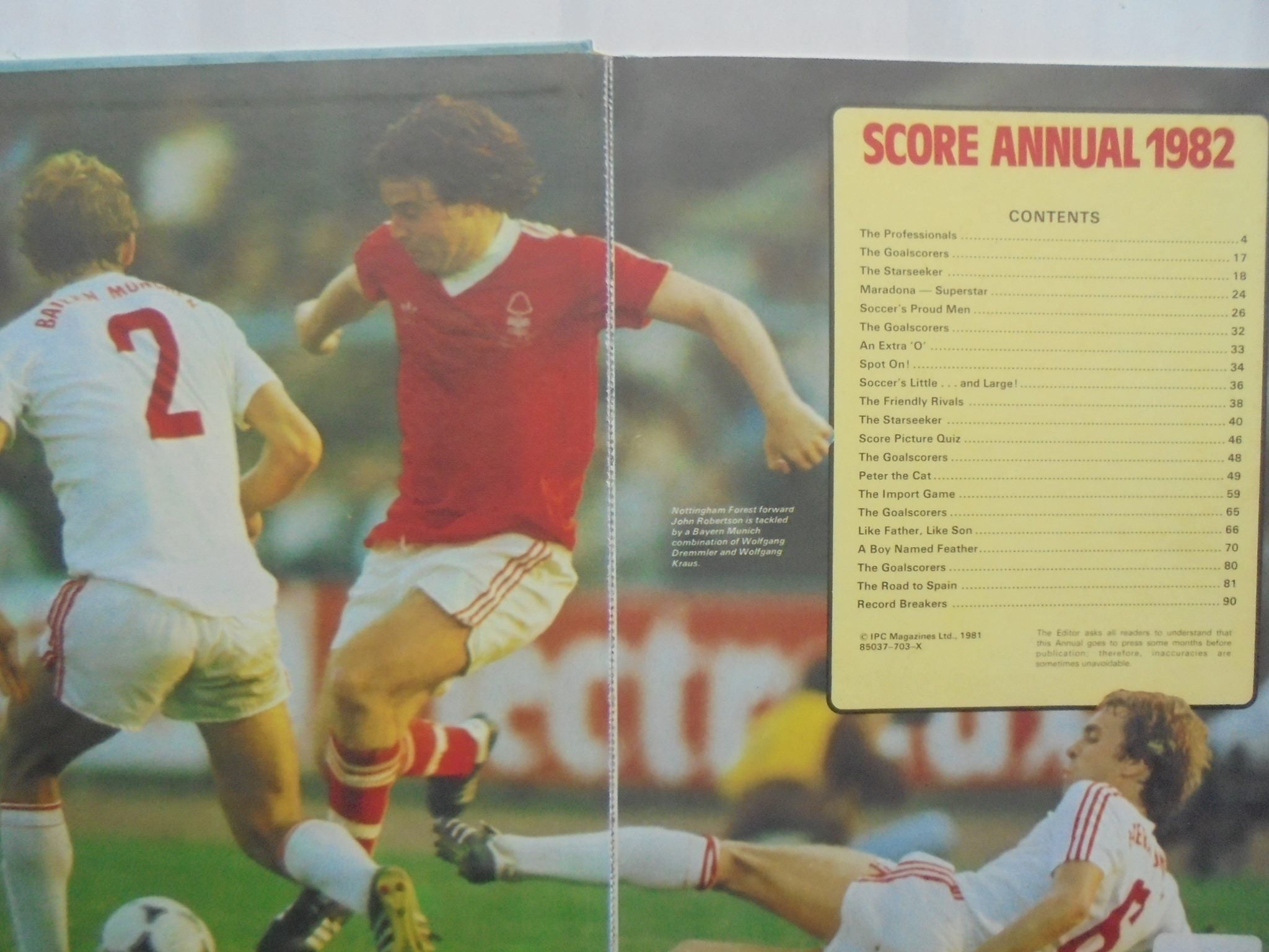 SCORE ANNUAL. 1982, 1983 - two Annuals