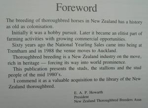 The Thoroughbred Stallions And Studs Of New Zealand. By Bill Cox