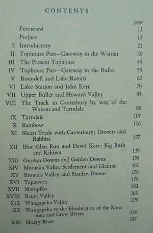 Footprints - The Story of the Settlement and Development of the Nelson Back Country Districts. SIGNED FIRST EDITION.