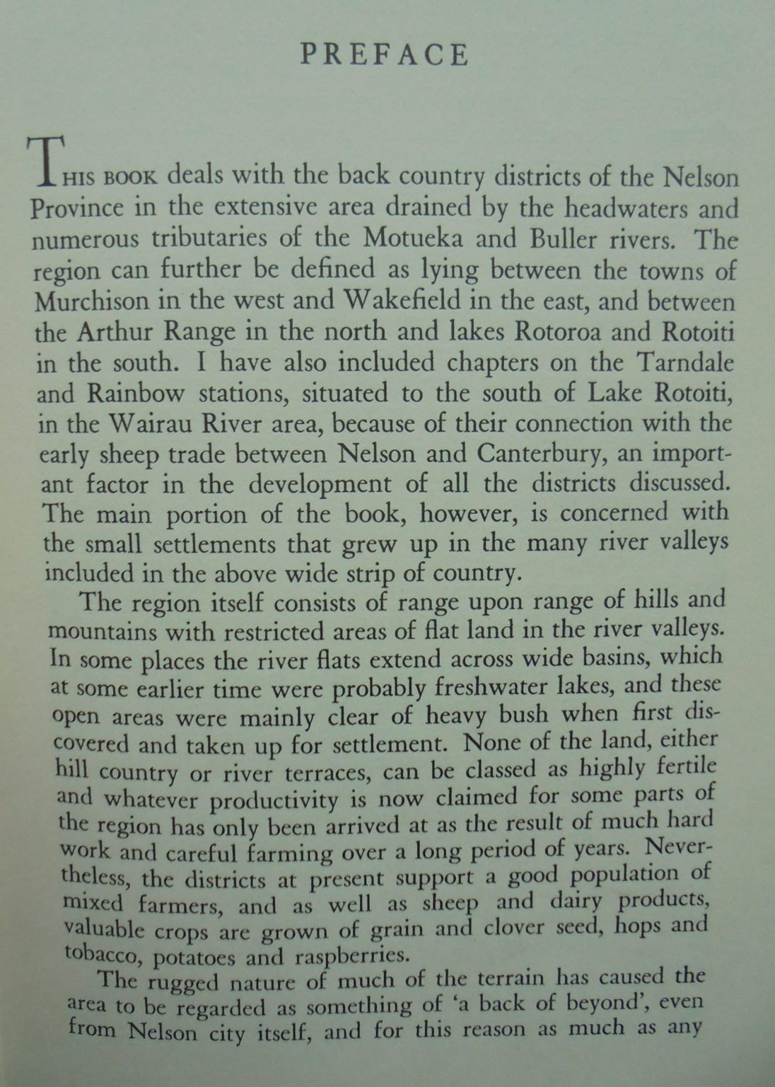 Footprints - The Story of the Settlement and Development of the Nelson Back Country Districts. SIGNED FIRST EDITION.